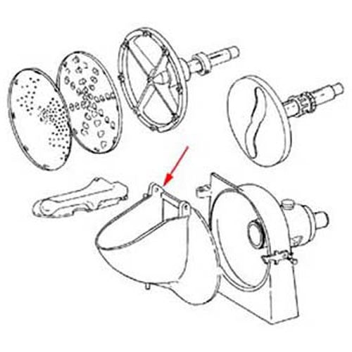 HOBART Hobart 00-VS99D Door Shredder Attach 30 qt Beater (HOB00-VS99D)