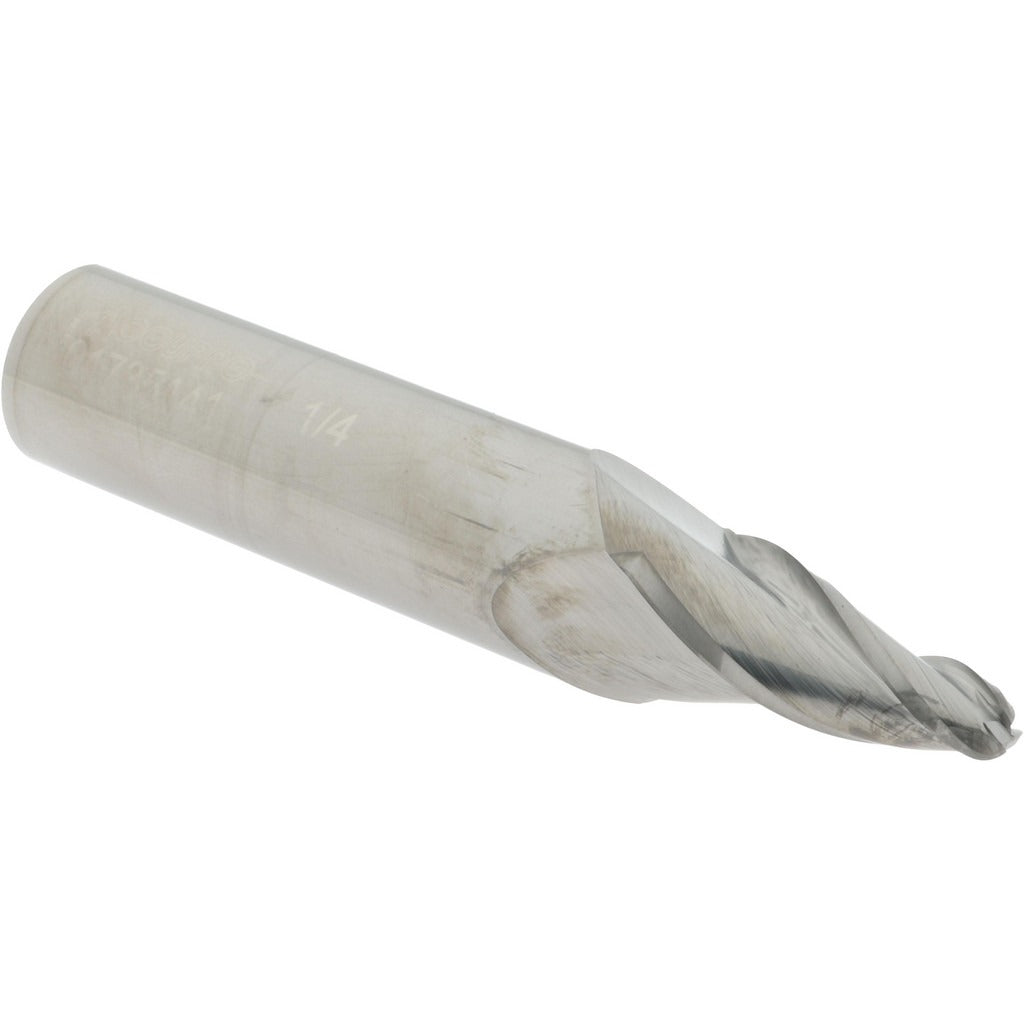 ACCUPRO Accupro 12177672 Tapered Ball End Mill 1/4 in 3 Flute Carbide
