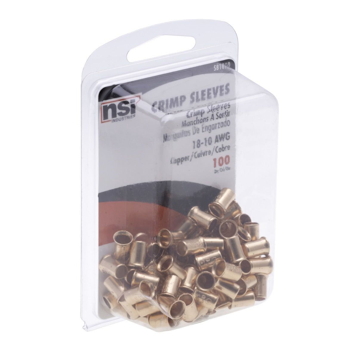 NSI INDUSTRIES Nsi Industries sb1810 Crimp Sleeve 18-10 Awg 600V