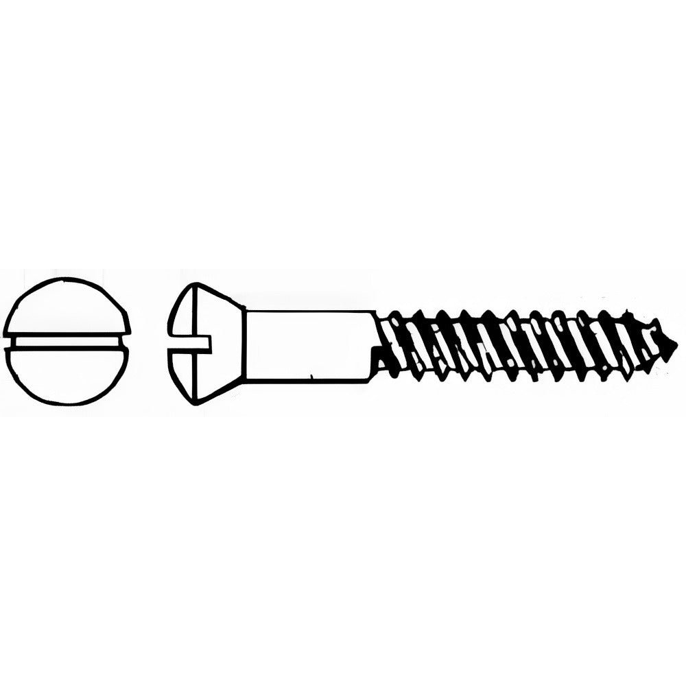 VALUE COLLECTION Value Collection R63644643 Oval Head Wood Screw No. 10