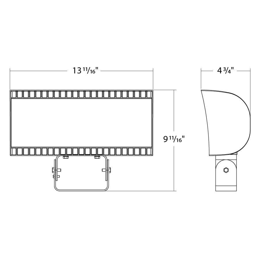 RAB Rab FXLEDST Light Fixture 150W (Trunnion) Repl FXLED150T
