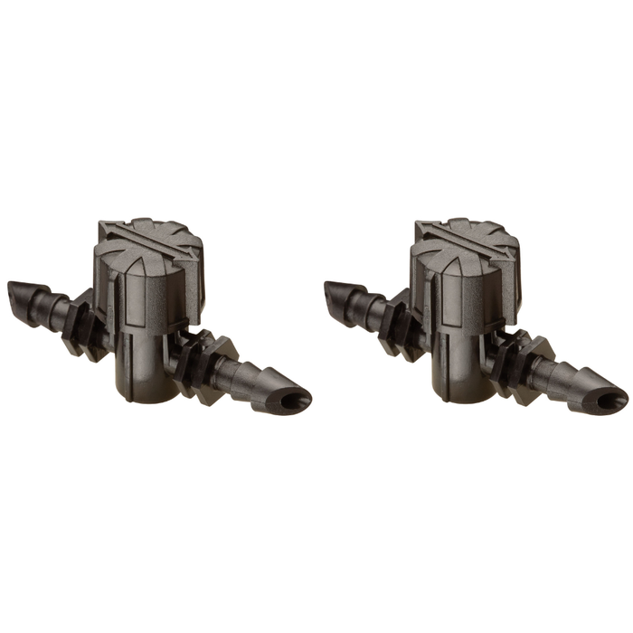 RAIN BIRD Rain Bird BVAL25-2S Drip Irrigation Universal 1/4-Inch Barbed Valve (2-Pack)