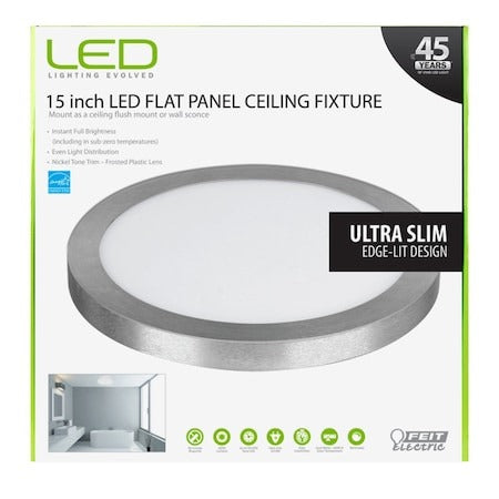 FEIT ELECTRIC Feit Electric FP15/4WY/NK LED Flat Panel Fix 22.5W (15 in) Replacement N/A