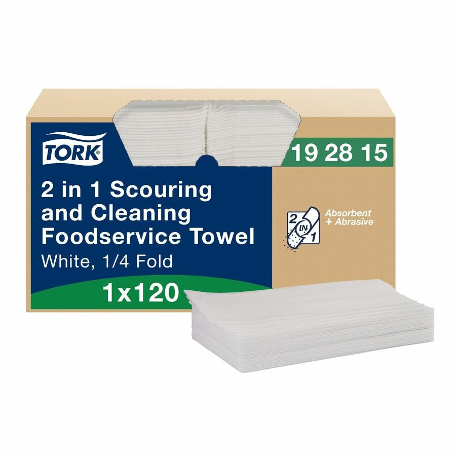 TORK Tork TRK192815 2 in 1 Scouring and Cleaning Foodservice Towels 13 x 21 120/Carton