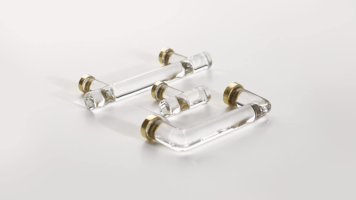 EMTEK Emtek 86724US26 Crystal Bar Cabinet Pull 4 Inch