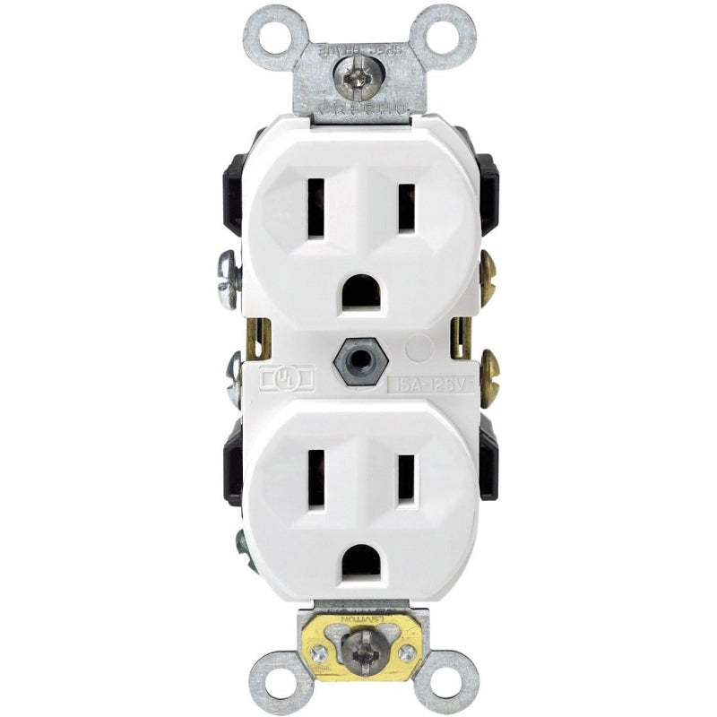 LEVITON Leviton S02-0CR15-0WS Commercial Grade 5-15R Duplex Outlet 15A (Each)