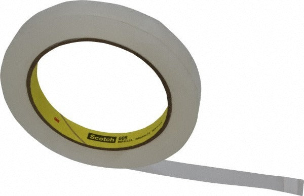 3M Scotch 7000123568 Packing Tape 0.5 in Clear Acrylic 72 Yd