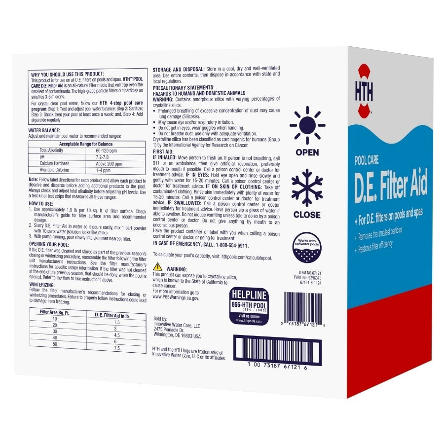 HTH Hth 67121 D.E. Filter Aid 10 lb