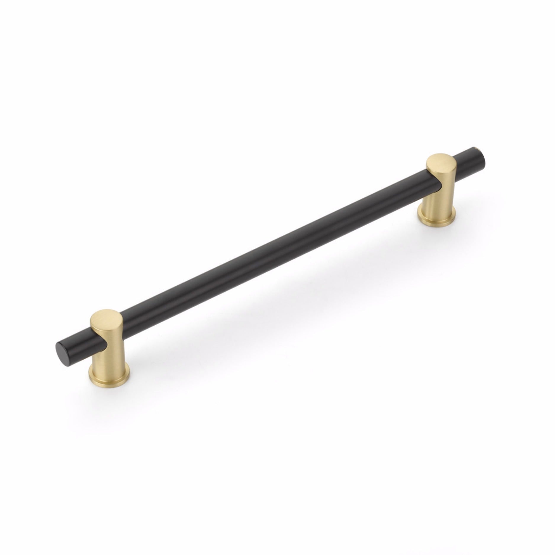SCHAUB Schaub 428-MB-SB Cabinet Pull 8 in Matte Black Satin Brass