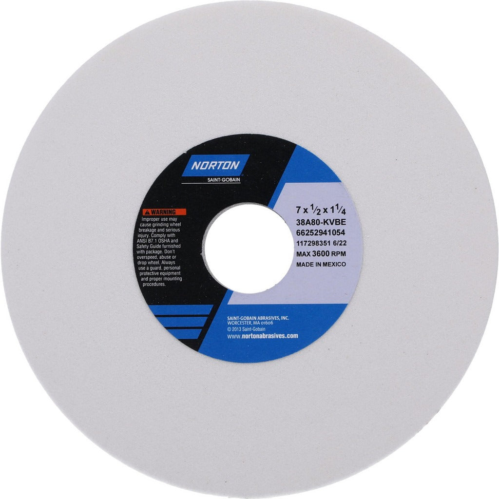 NORTON Norton 66252941054 Surface Grinding Wheel 80 Grit 7 in