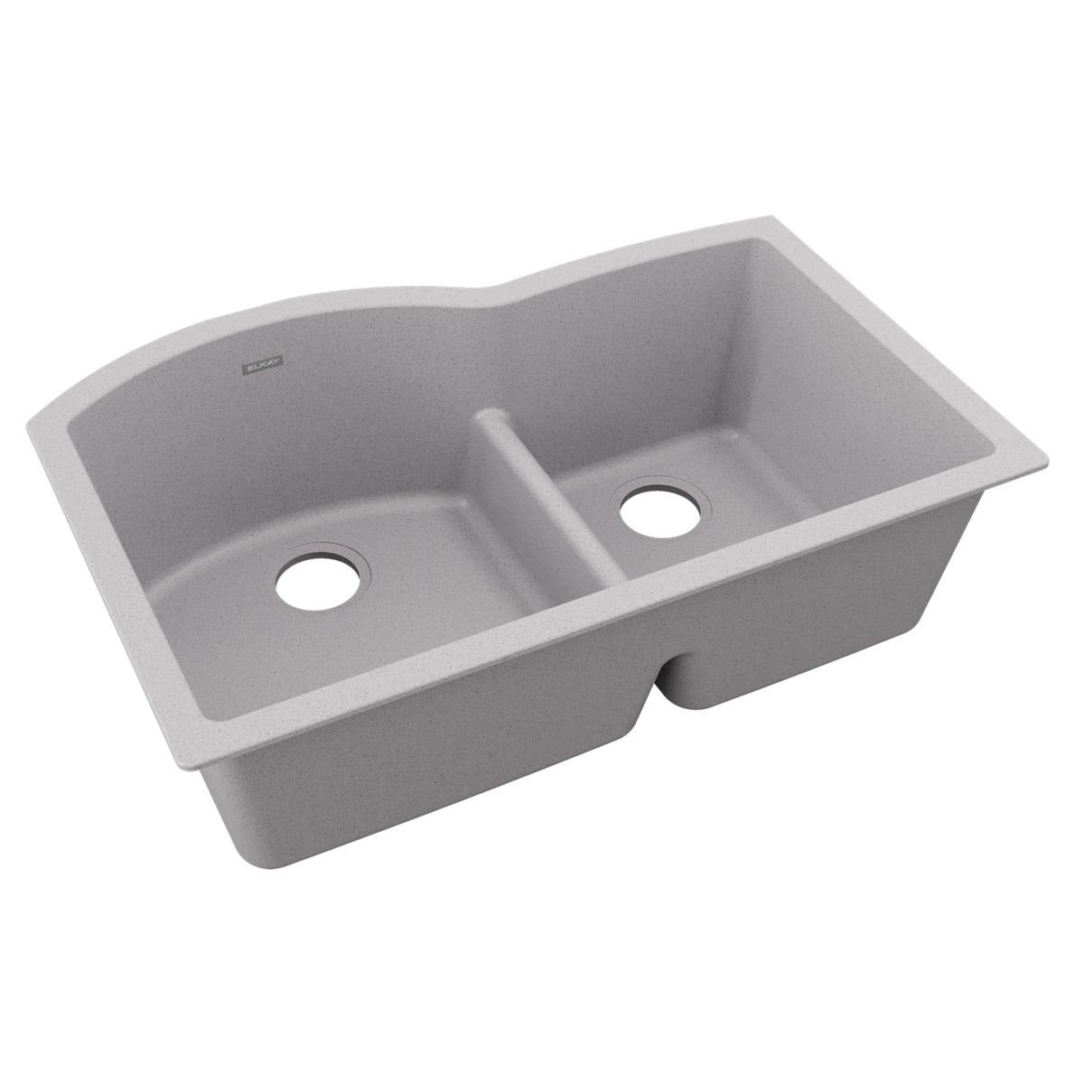 BSC PREFERRED Bsc Preferred ELGHU3322RGS0 Quartz Double Bowl Sink