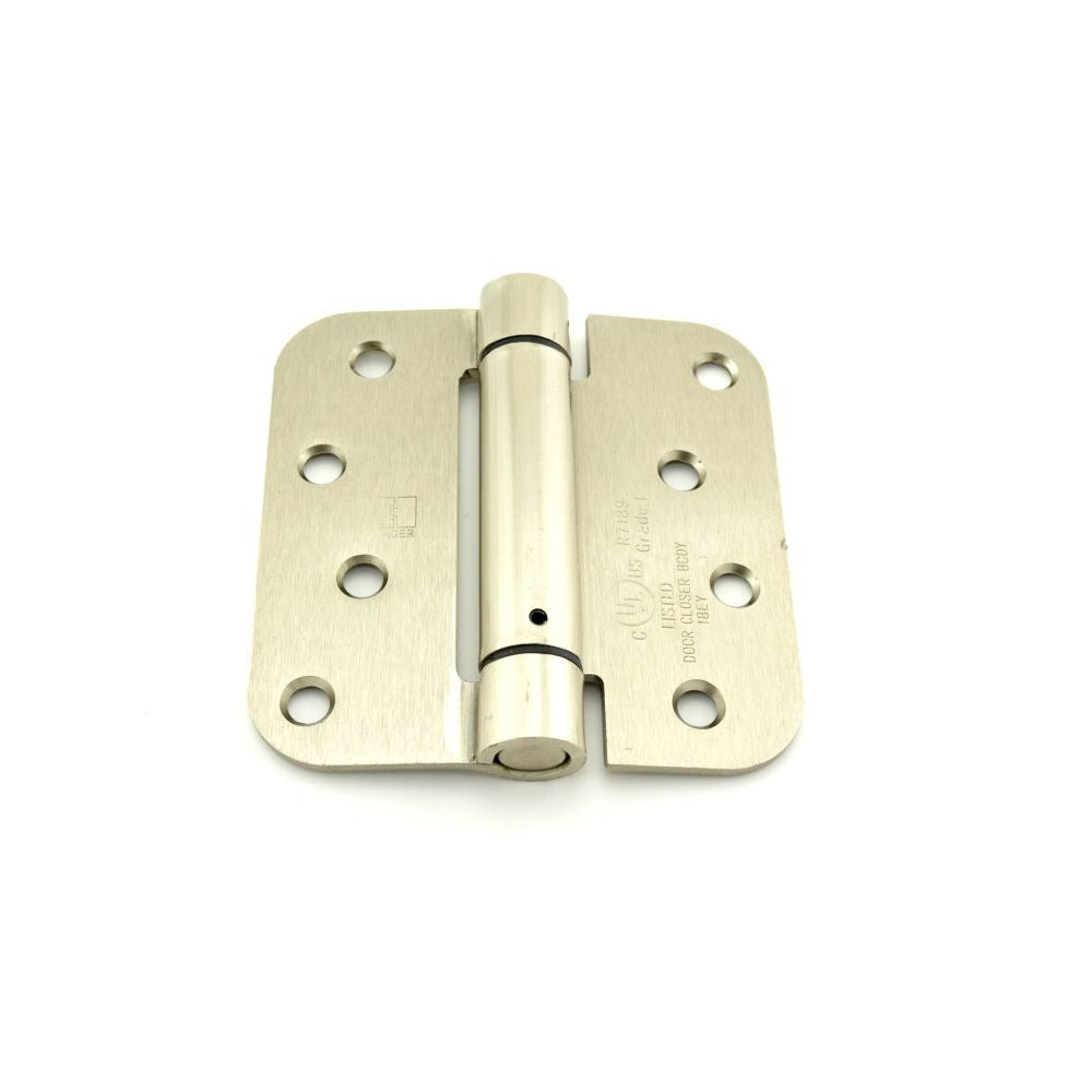 HAGER Hager Hinge 1752415 Full Mortise Spring Hinge 4x4 Steel Satin Nickel