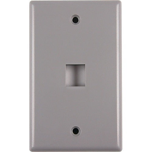 HELLERMANN TYTON Hellermanntyton 854-39308 1-port 1-gang Faceplate Gray