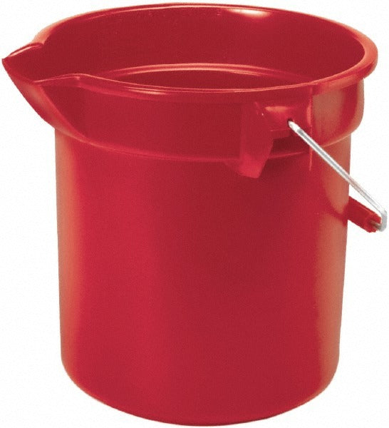 RUBBERMAID Rubbermaid FG261400RED 14 Qt Round Pail Pour Spout Red