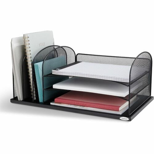SAFCO Safco SAF3254BL Steel Mesh Desk Organizer Letter-size