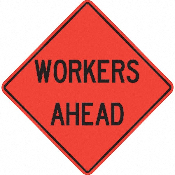 PRO-SAFE Pro-safe 07-800-3725-L Workers Ahead Triangle Sign 36in
