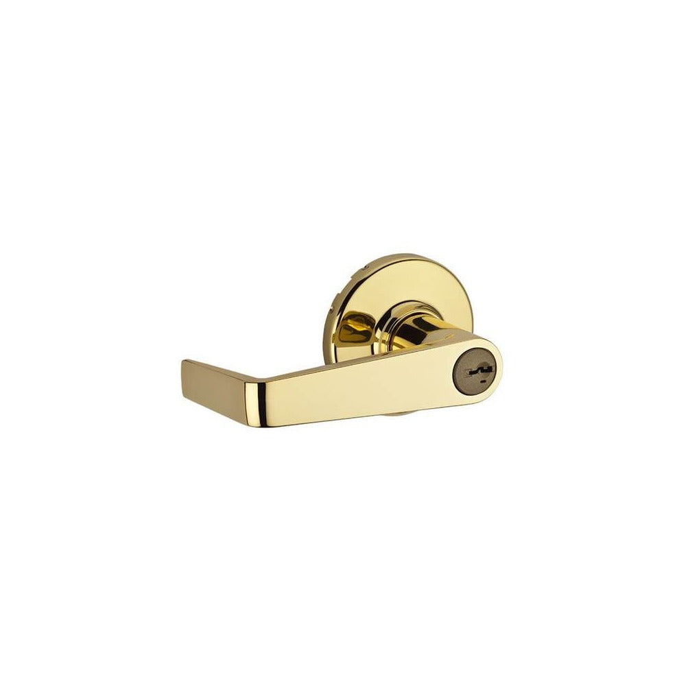 KWIKSET Kwikset 756KNL-3S Kingston Lever Keyed Entry Lock Bright Brass