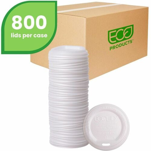 ECO-PRODUCTS Eco-products ECOEPECOLIDW Pla Hot Cup Lid 800 Ct