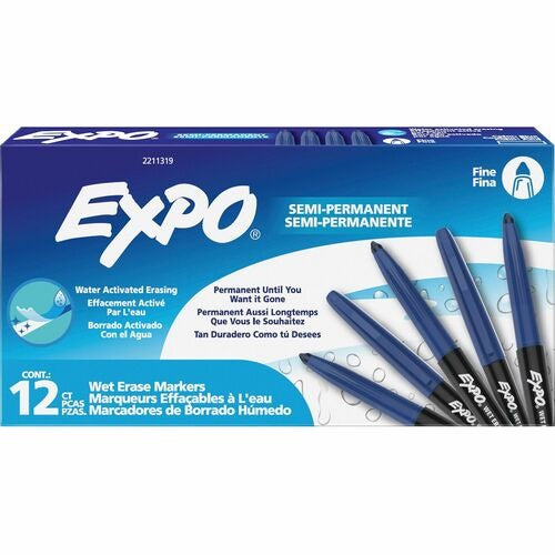 SHARPIE Newell Brands SAN2211319 Wet-erase Fine Tip Marker Blue