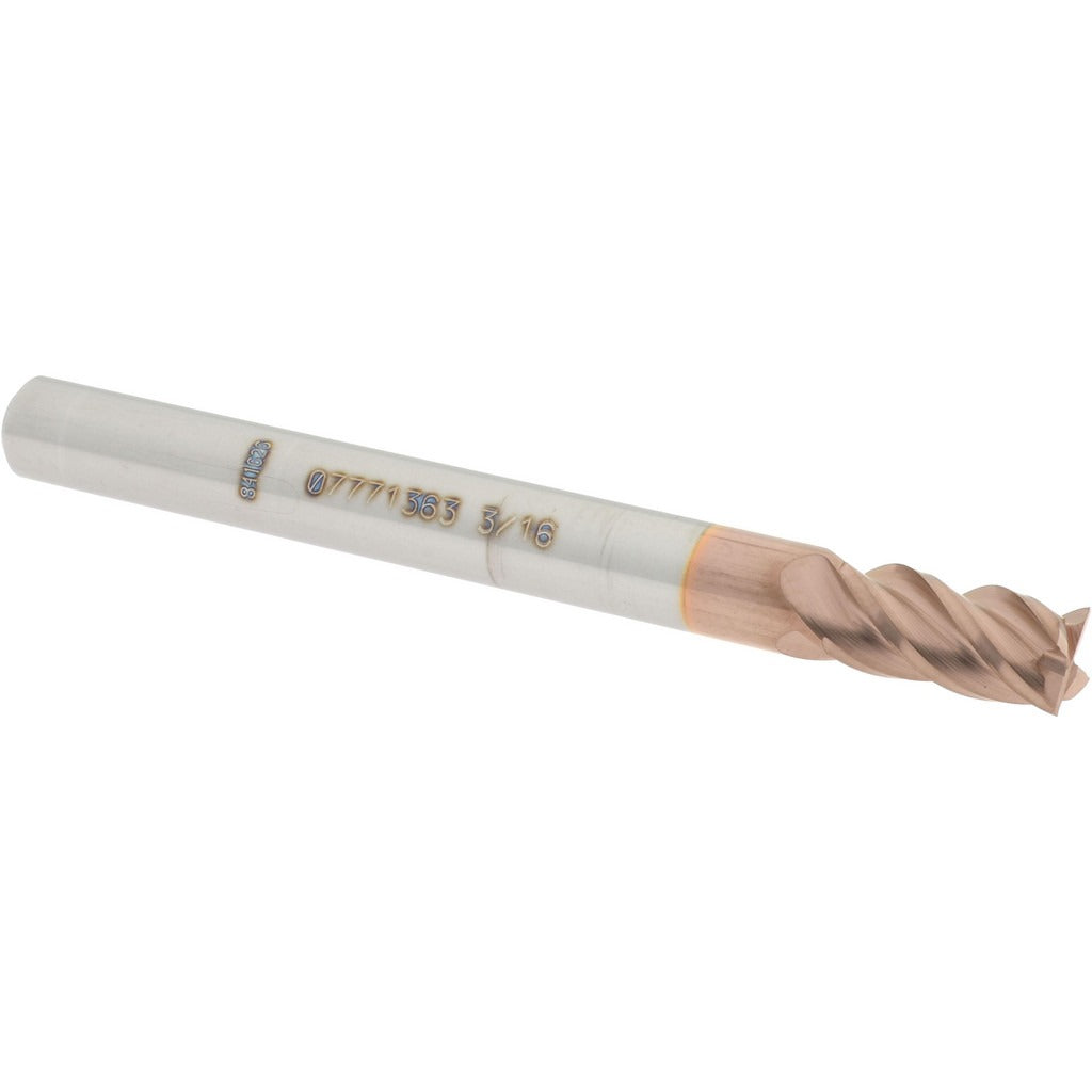 ACCUPRO Accupro 12182761 Square End Mill 3/16 in 4 Flute Solid Carbide