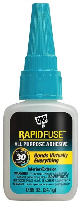 DAP Dap 00155 RapidFuse Fast Curing All Purpose Adhesive 0.85 oz (1 Pack)
