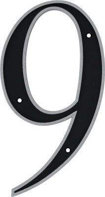 HILLMAN Hillman Fasteners 844819 Reflective Nail-on Number 9 6in Black