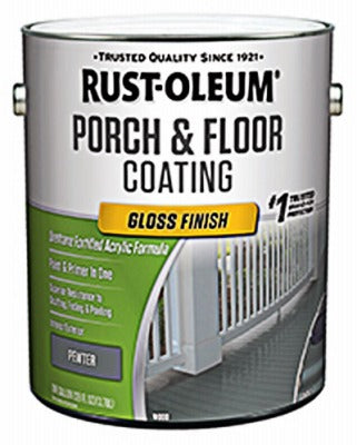 RUST-OLEUM Rust-oleum 320474 Porch Floor Urethane Finish Gloss Pewter
