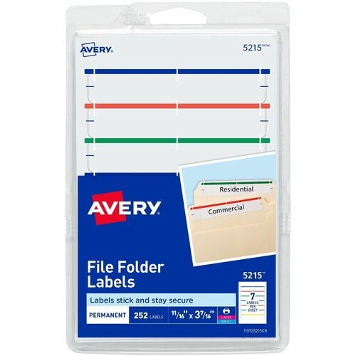 AVERY Avery AVE05215 Permanent Filing Labels 252 Pack