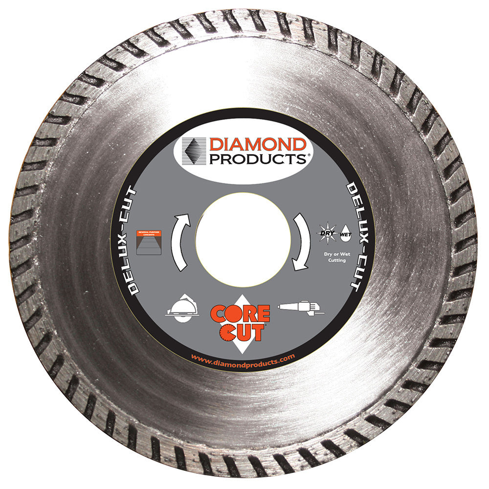 Diamond Products 21163 7 x .095 x 7/8 Delux-Cut High Speed Hand Saw Turbo Diamond Blade