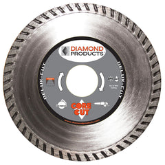 Diamond Products 21134 4-1/2X.080X7/8 Delux-Cut High Speed Hand Saw Turbo Diamond Blade