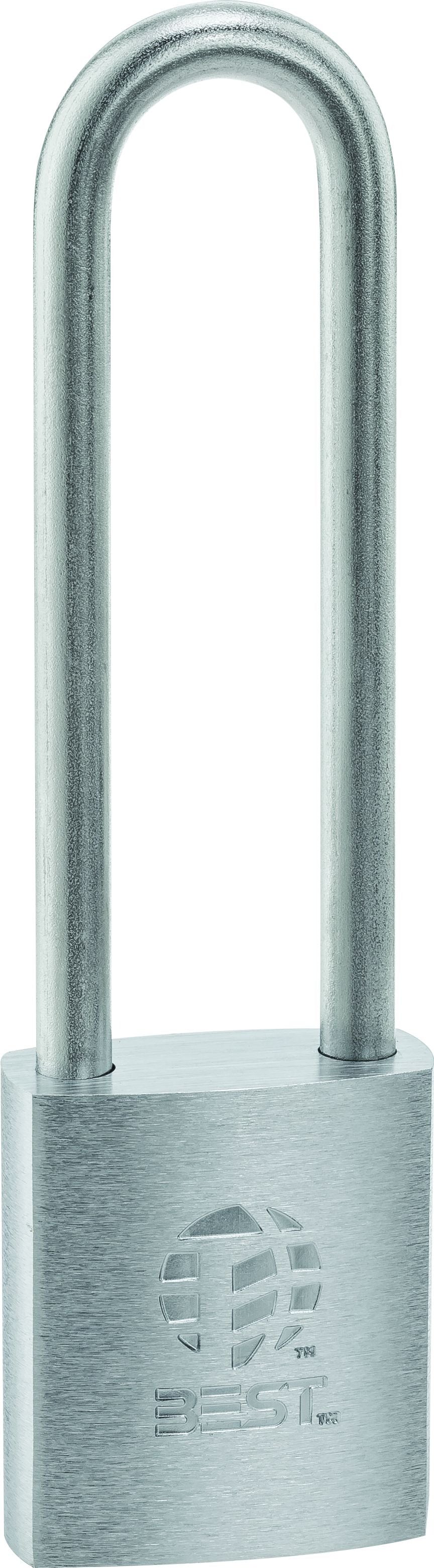 BEST Best 21B782L Brass Padlock 7 Pin 4 Inch Shackle