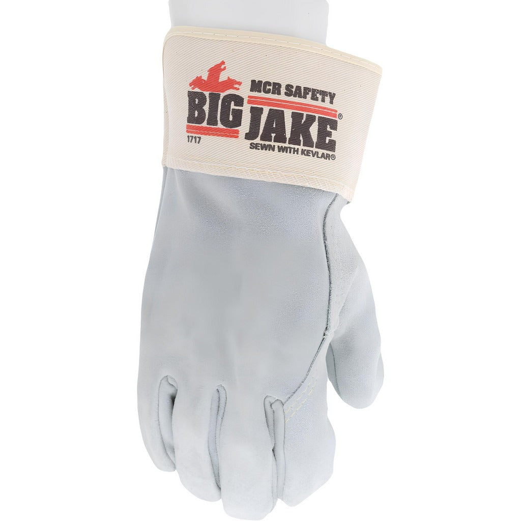 MCR SAFETY Mcr Safety 1717 Cowhide Leather Gloves Xl Gray