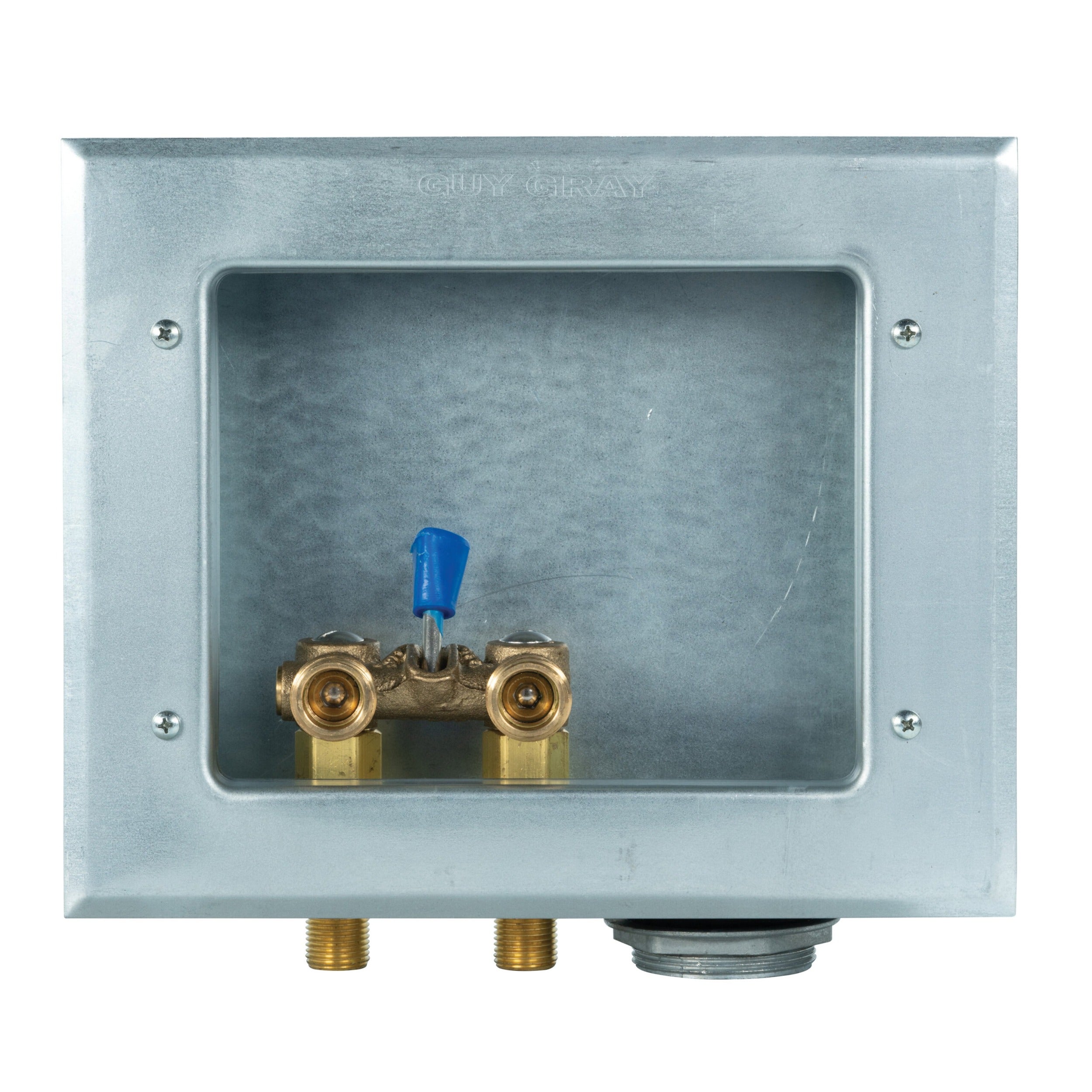 IPS Ips 82043 Right Drain Galvanized Washing Machine Outlet Box (Right Drain)