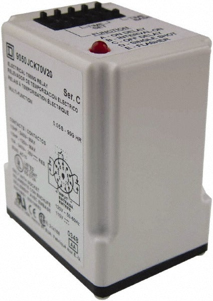 SCHNEIDER ELECTRIC Square D 9050JCK70V24 Time Delay Relay Dpdt 240V