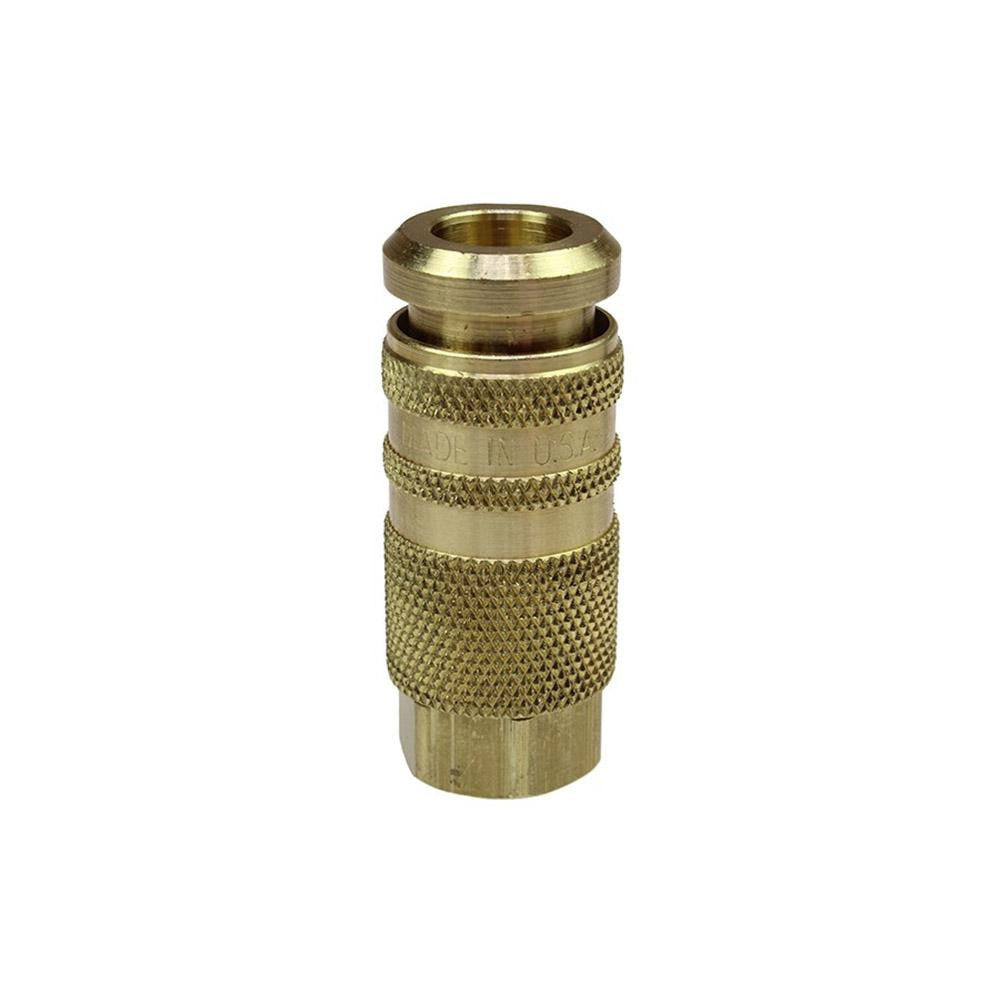 COILHOSE PNEUMATICS Coilhose Pneumatics 15C90B6F Pneumatic Coupler 1/4 in Brass