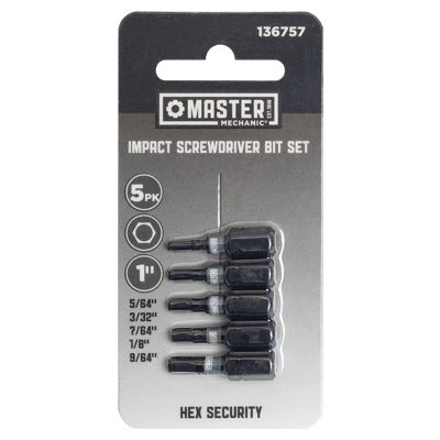 DISSTON CO Disston Company 136757 Hex Impact Bit Set 5 Piece