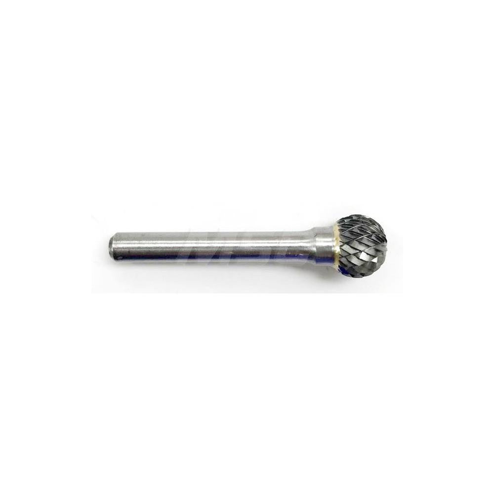 HERTEL Hertel SZ0029B Abrasive Bur Ball 3/8 in Double Cut Carbide