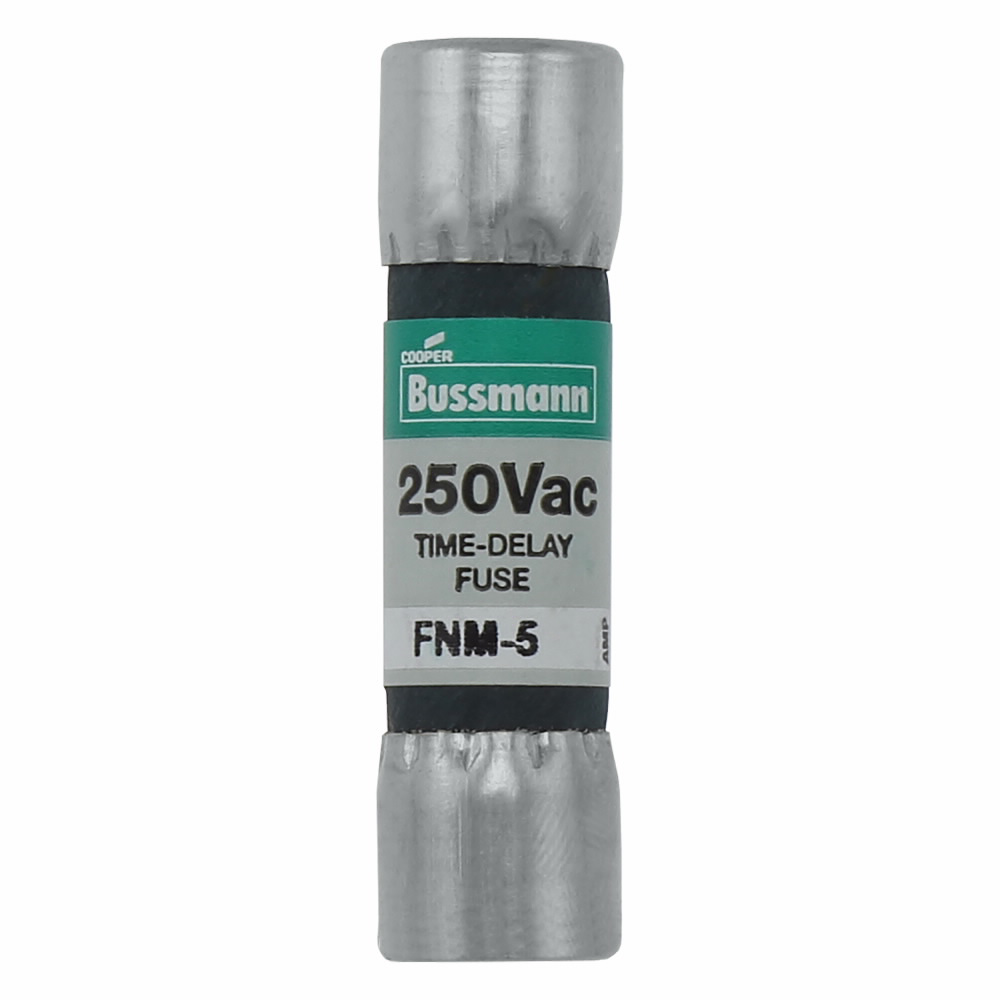 Bussmann FNM-5 250VAC 5AMP Dual-Element Time-Delay Midget Fuse