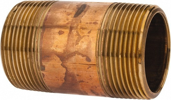 MERIT BRASS Merit Brass 2024-300BSPT Brass Pipe Nipple 1-1/2 Bspt