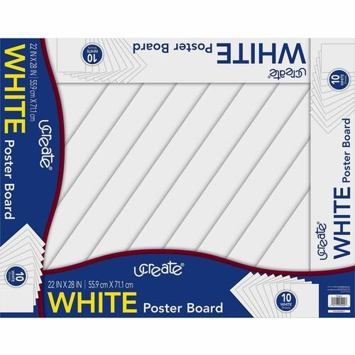 PACON Pacon PAC5420 White Poster Board 22x28 Inches 10-pack