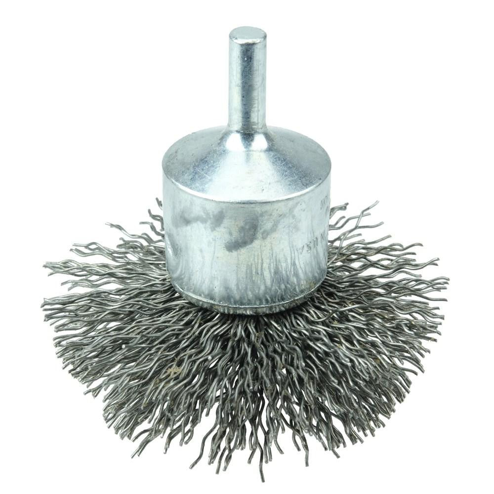 WEILER Weiler 10040 End Brush 2-3/4 in Crimped Wire Steel