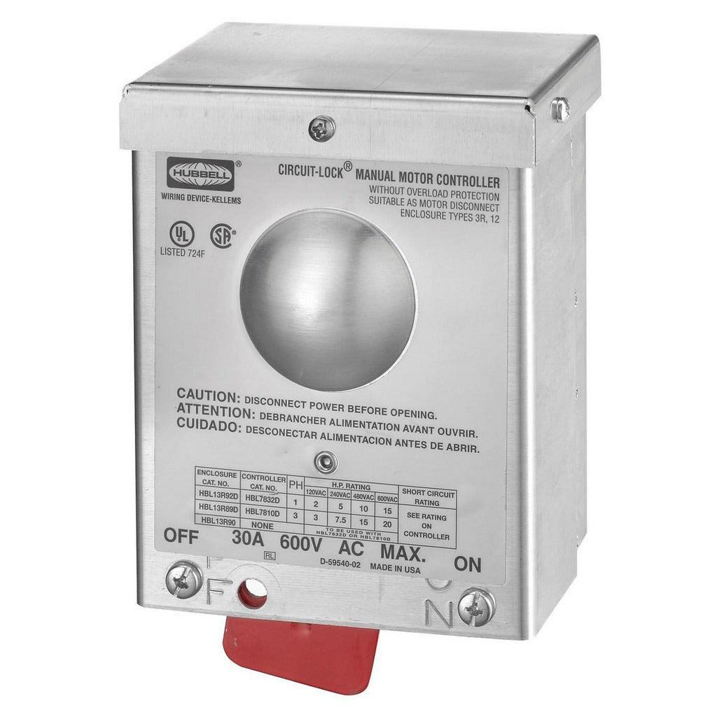 HUBBELL Hubbell Wiring Device-kellems HBL13R89 Switch Disconnect 30A