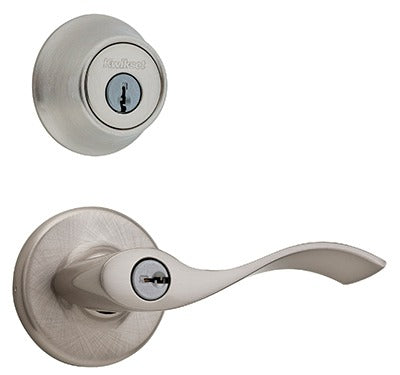 KWIKSET Kwikset 690BL 15 Cp K6 Entry Lever Deadbolt Combo Pack