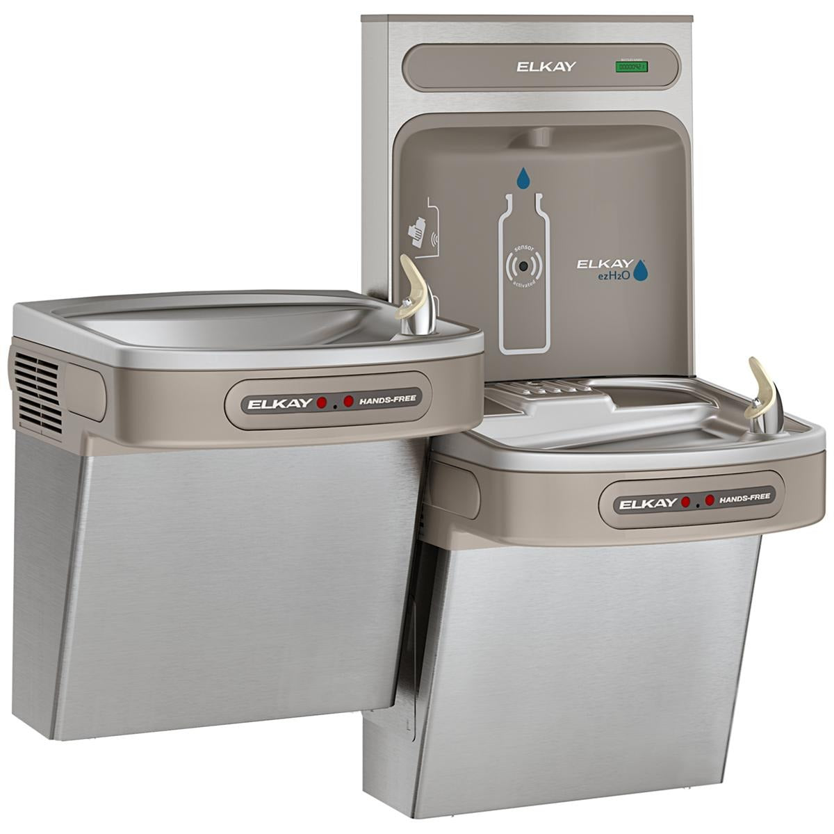 ELKAY Elkay Commercial EZOOTL8WSSK Bi-level Ada Bottle Filling Station
