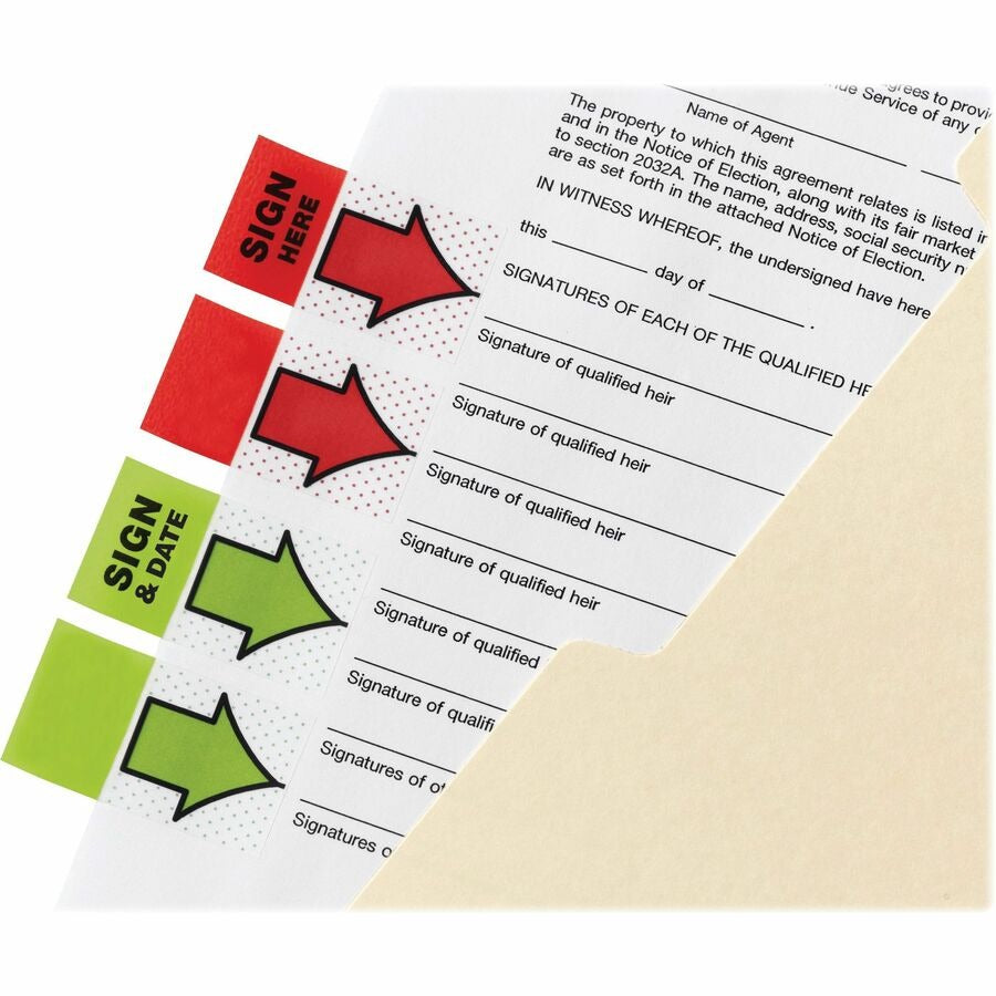 3M 3M MMM680HVSHR Post-it Message Flags 200 Pack (1 in x 1.75 in)