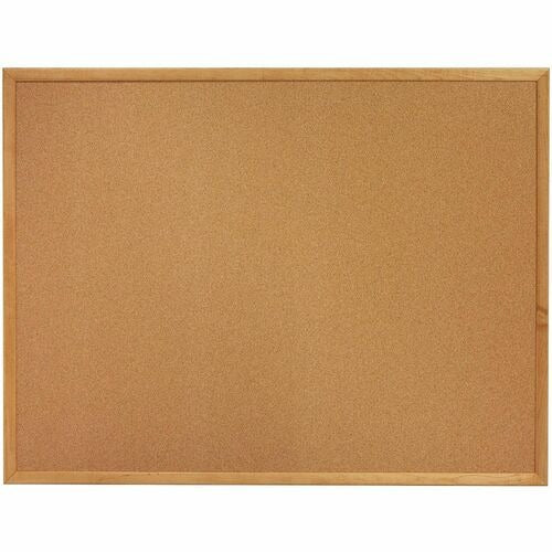 LORELL Lorell LLR19766 Cork Bulletin Board 2x1.5 Ft Oak Frame