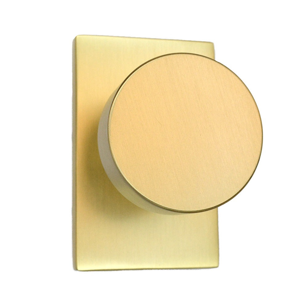 EMTEK Emtek 5212ROUUS4 Round Knob Privacy Lockset Satin Brass