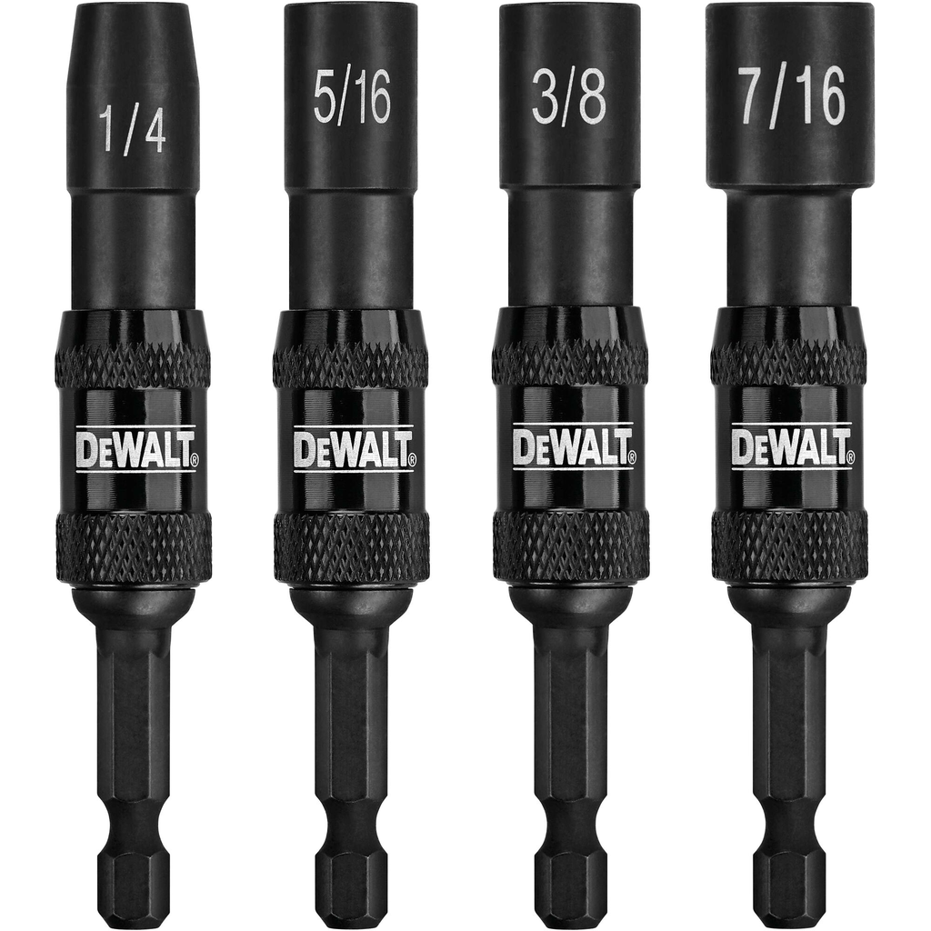 DeWalt DWPVTDRV Impact Ready 4-Piece Magnetic Pivoting Nut Driver Set