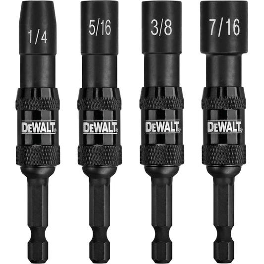 DeWalt DWPVTDRV Impact Ready 4-Piece Magnetic Pivoting Nut Driver Set