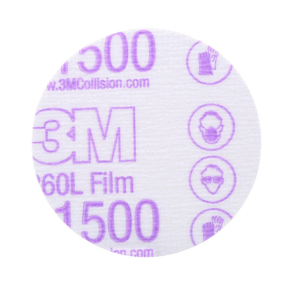 3M 3M 7000000560 Hook Loop Disc 1500 Grit 3 in 50 Pack
